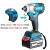 21V 800 N.M 288VF Portable Electric Wrench With 2Battery New Cordless Brushless Impact Wrench Drill