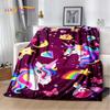 Cartoon Cute Unicorn Soft Plush Blanket,Children's Flannel Blanket Throw Blanket for Living Room Bedroom Bed Sofa Picnic Cover