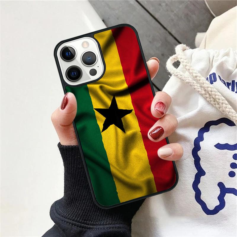 

Ghana Flag Phone Case For iPhone 17 Air 15 16 Cover 11 13 14 Pro Max 12 Plus Max Fundas iPhone 15pro max