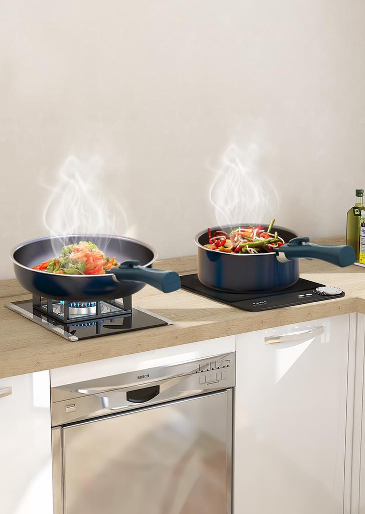 FERLORD Multi-Handle Detachable Handle for Frying Pans, Double Lock, Easy Installation