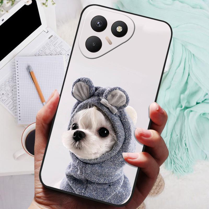 Für Tecno Pova 7 4G Hülle Pova7 LJ6 Schwarze Abdeckung Löwe Wolf Silikon Weiche Rückseitenhüllen Für Tecno Pova 7 Handyhülle Schutzhülle