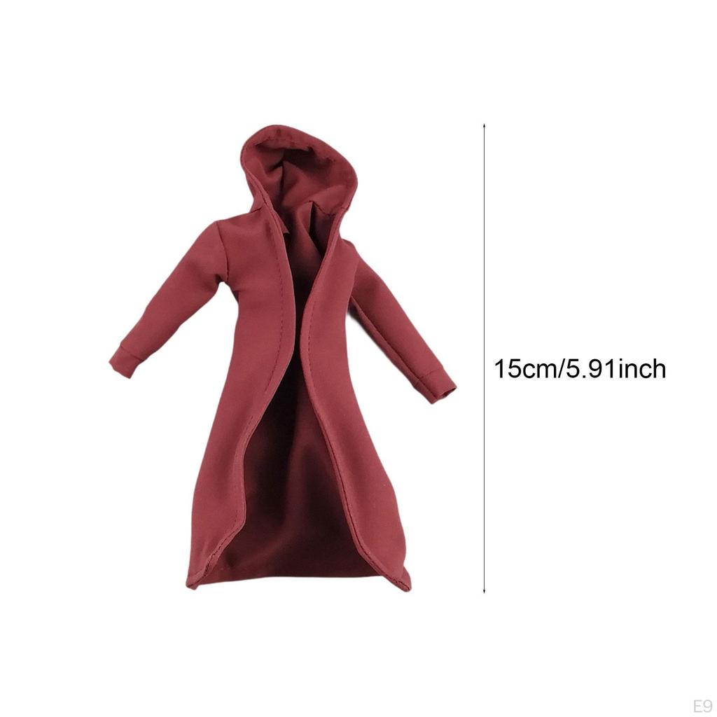 1/12 Scale Male Coat Model Miniature Decoration Accessories Cosplay Windbreak Figure Clothes,
