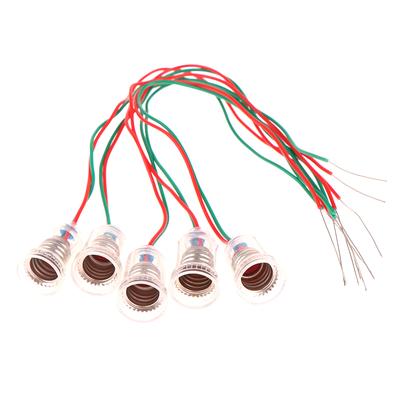 5 Stücke Universal E10 Lampenfassung Mit Draht Kleine Fassung E10 Basis Experiment Lehrinstrument Basis E10 Fassung Adapter