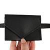 PU Belt Envelope Waist Bag Solid Color Small Card Bag Portable Women Waist Bag  Outdoor