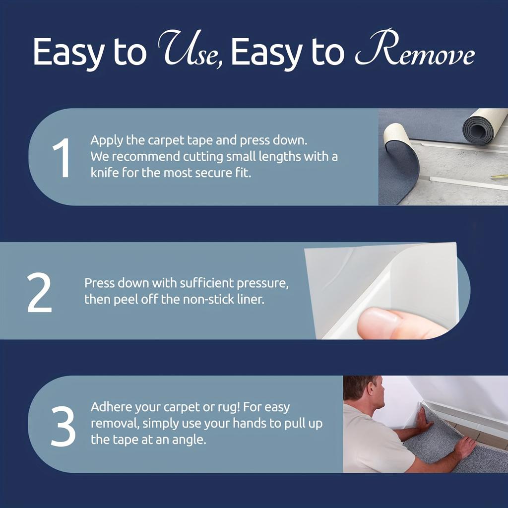 Heavy Duty Dual-Sided Extra Strong Tape with Fiberglass Mesh Carpets, Walls, Floors Waterproof Tape