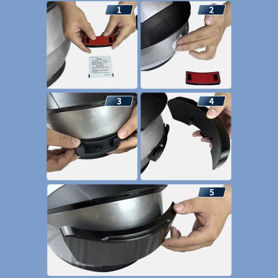 LED Helmet Screen with Turn Signals Speedometer Programmable APP Patterns Display Waterproof Night Cycling Motorcycle Bike Helmet Taillight