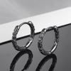 Creative Round Women Men Circle Silver Plated Ear Hoop Fashion Jewelry Ear Clips Huggie Earrings