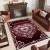 Hearts Theme Crystal Velvet Floor Rug Personalized Custom Name Text Warm Carpet Home Decoration