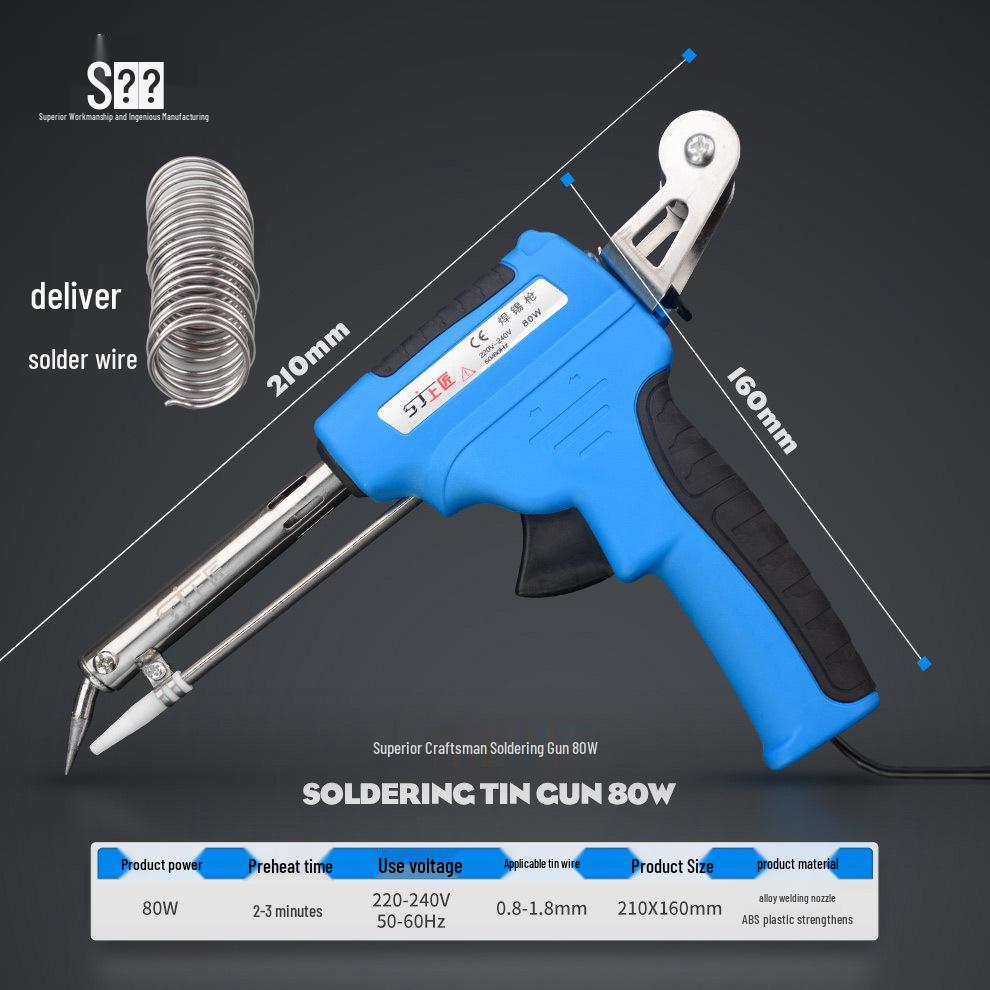 Craftsman 60W/80W Semi-Automatic Solder Feed Electric Soldering Gun with Manual and Tip.