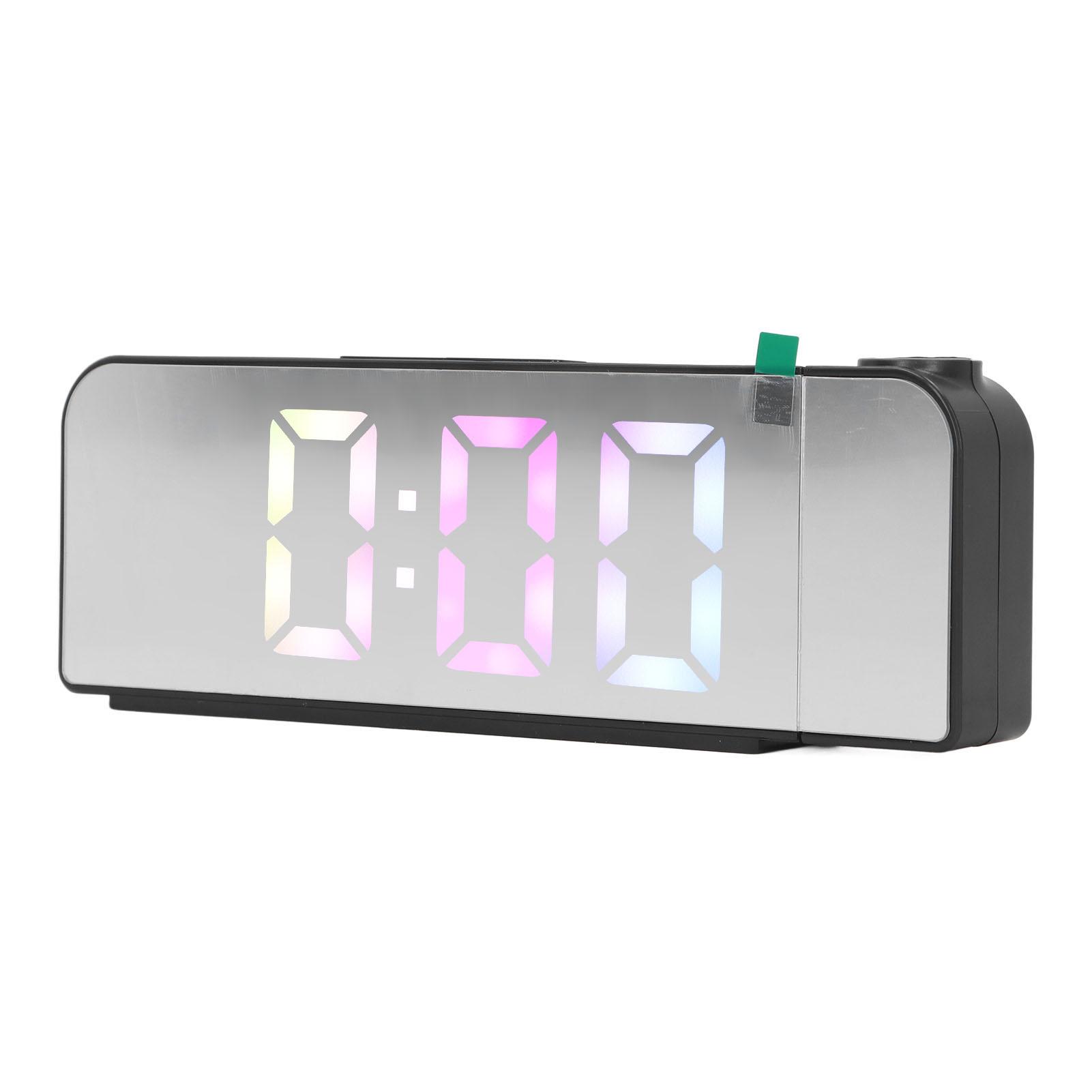 

LED Projection Clock Large Screen Big Font Alarm Clock 12H 24H Display 3 Levels Brightness Setting for Bedroom Office