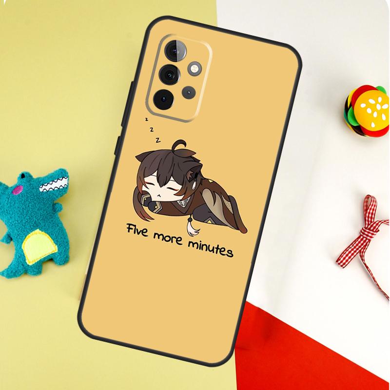 Zhongli Genshin Impact For Samsung Galaxy A55 A35 A15 A54 A34 A14 A53 A33 A13 A05 A06 A16 A22 A32 A52 Phone Case