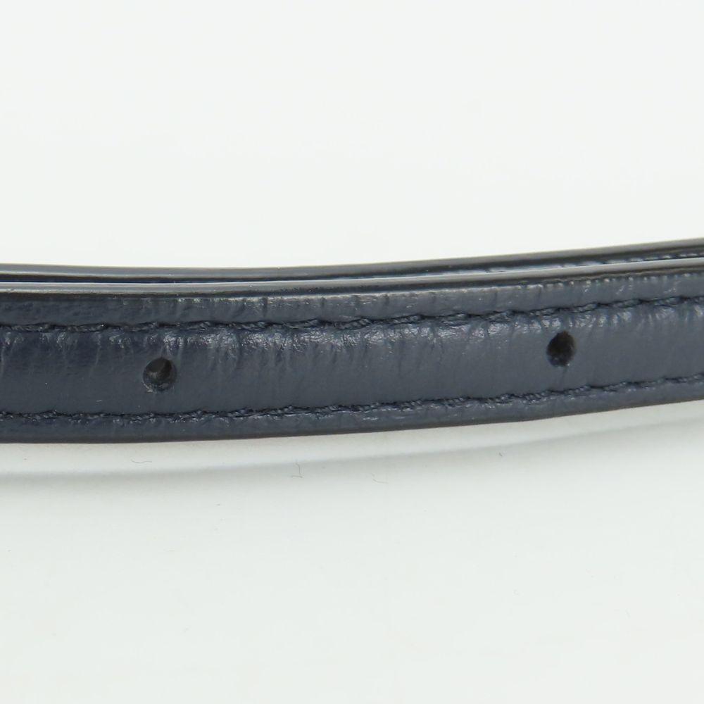 Used COACH Shoulder strap leather Navy pink Accessory