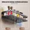 Wall Hanging Corner Single Layer Rectangular Bracket Wall Mounted Shower Shampoo Rack Bathroom Rack Towel Rack Bracket