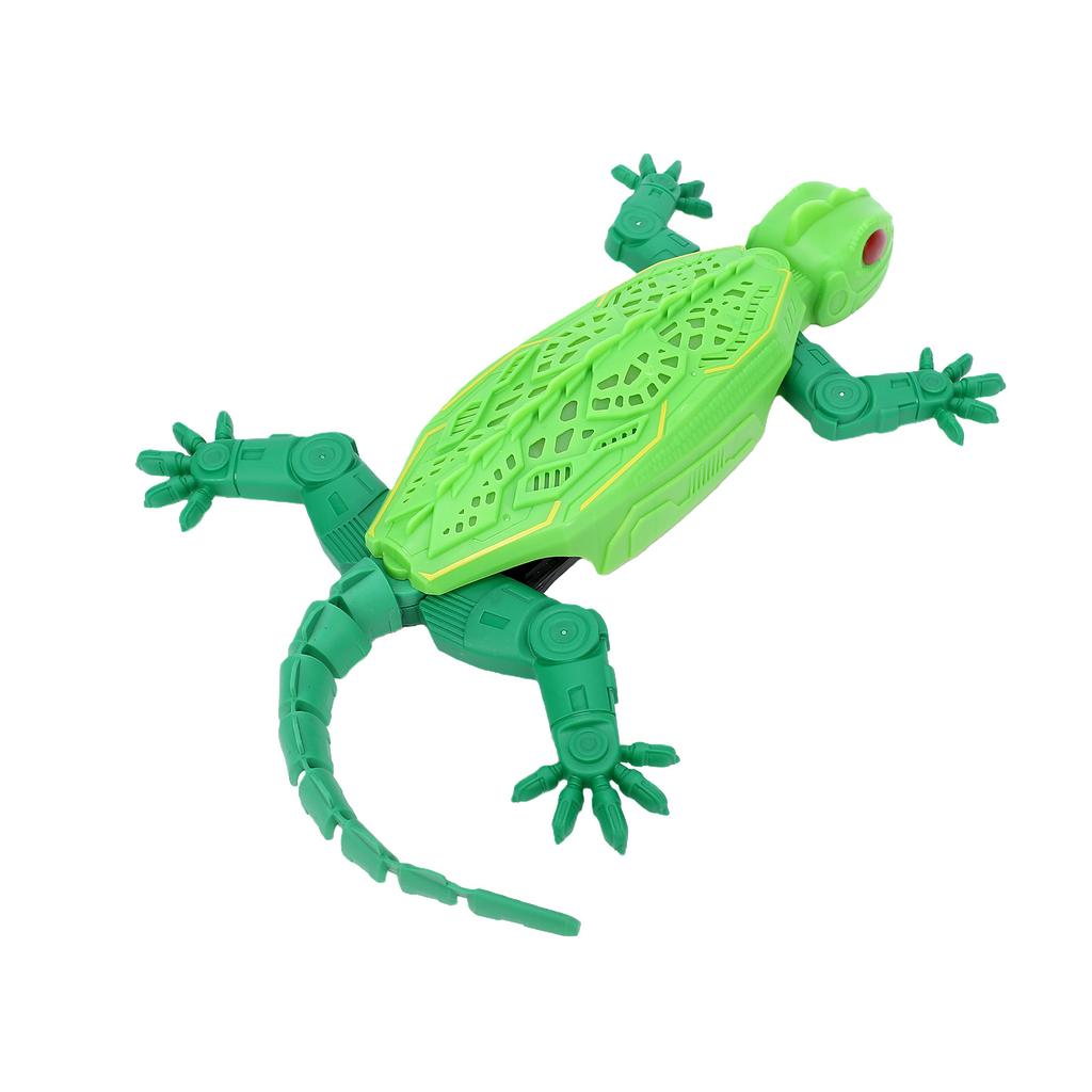 Remote Control Gecko, 2.4GHz RC Wall Crawler with LED Lights, Rechargeable Multi Mode Climbing Animal Green