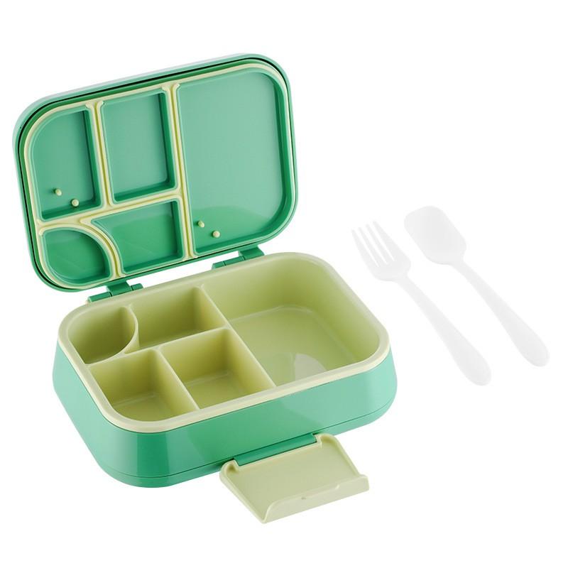 Leak-Proof Student Lunch Box With Multi-Compartment Design Food-Safe PP Bento Container Kids School Meals Microwave Safe