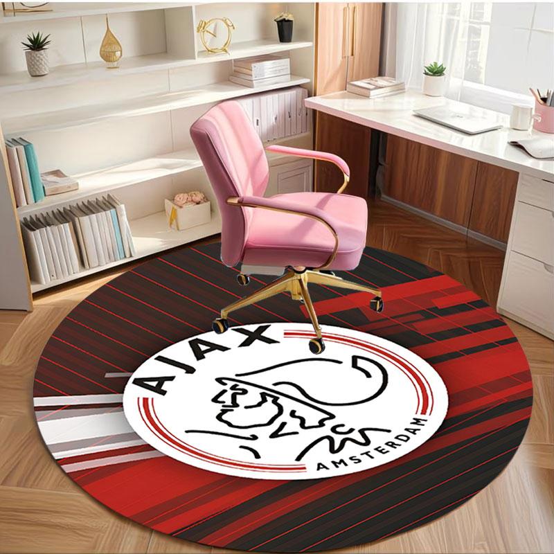 Ajax Print Runder Teppich, Waschbarer Bodenläufer, Für Eingangsbereich Studentenwohnheim Waschküche Büro Arbeitszimmer, Heimdekoration Geburtstags-Weihnachtsgeschenk