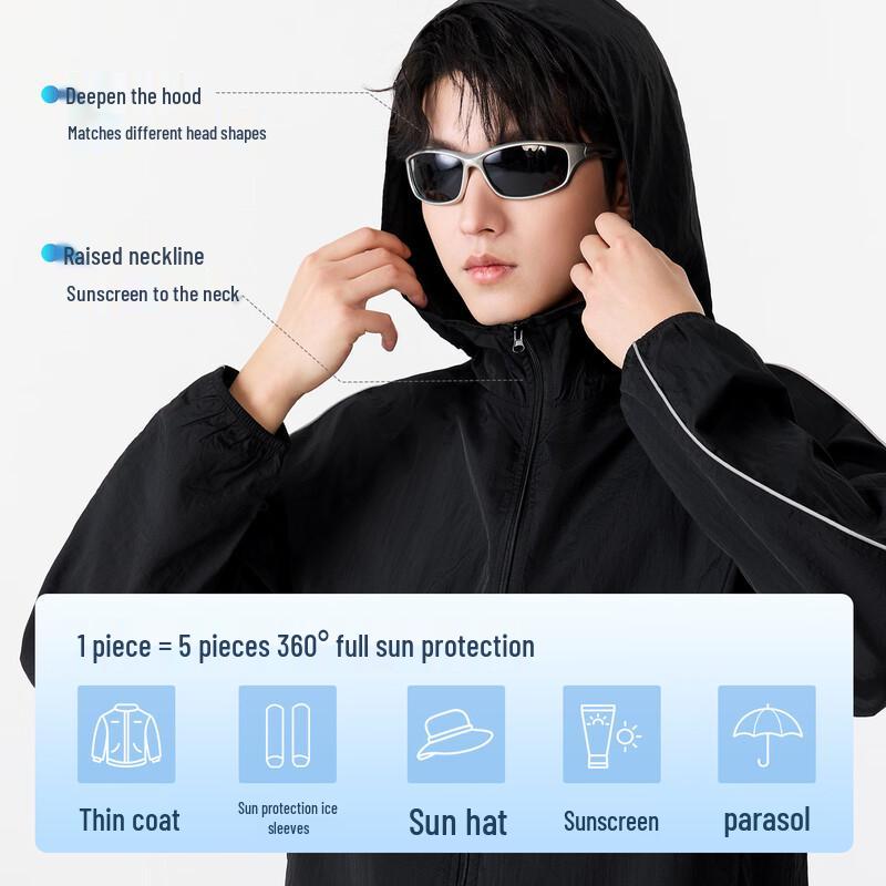 MINISO Men's Hooded Sun Protection Jacket