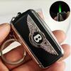 Creative Remote Control Car Key Pendant with Windproof Inflatable Lighter - Fashionable Gift Idea