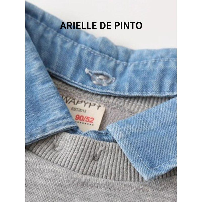 French Arielle De Pinto Boys' Suit Spring and Autumn Style Korean Style Casual Lettered Lapel Cartoon Two-Piece Set