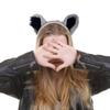 Raccoon Costume Set Ears Tail Mask Animal Fancy Costume Kit Accessories for Kids Girls Boys Halloween Cosplay Props