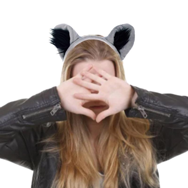 Raccoon Costume Set Ears Tail Mask Animal Fancy Costume Kit Accessories for Kids Girls Boys Halloween Cosplay Props