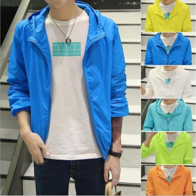 2023 Men's Ultra-Thin Sun Protection Jacket - Transparent, Versatile Beach and Student Wear