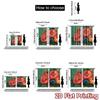 2D FLAT PRINTING 2pcs Curtains (Without Rod) Floral Spring Garden Design (4) Saint Patrick Is Day Festival Creative Curtains