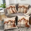 Cute Alpaca Family Sombrero Decor Throw Pillow Covers Pattern Cushion Cover Suitable for Sofa Bedroom Car Pillow Cover