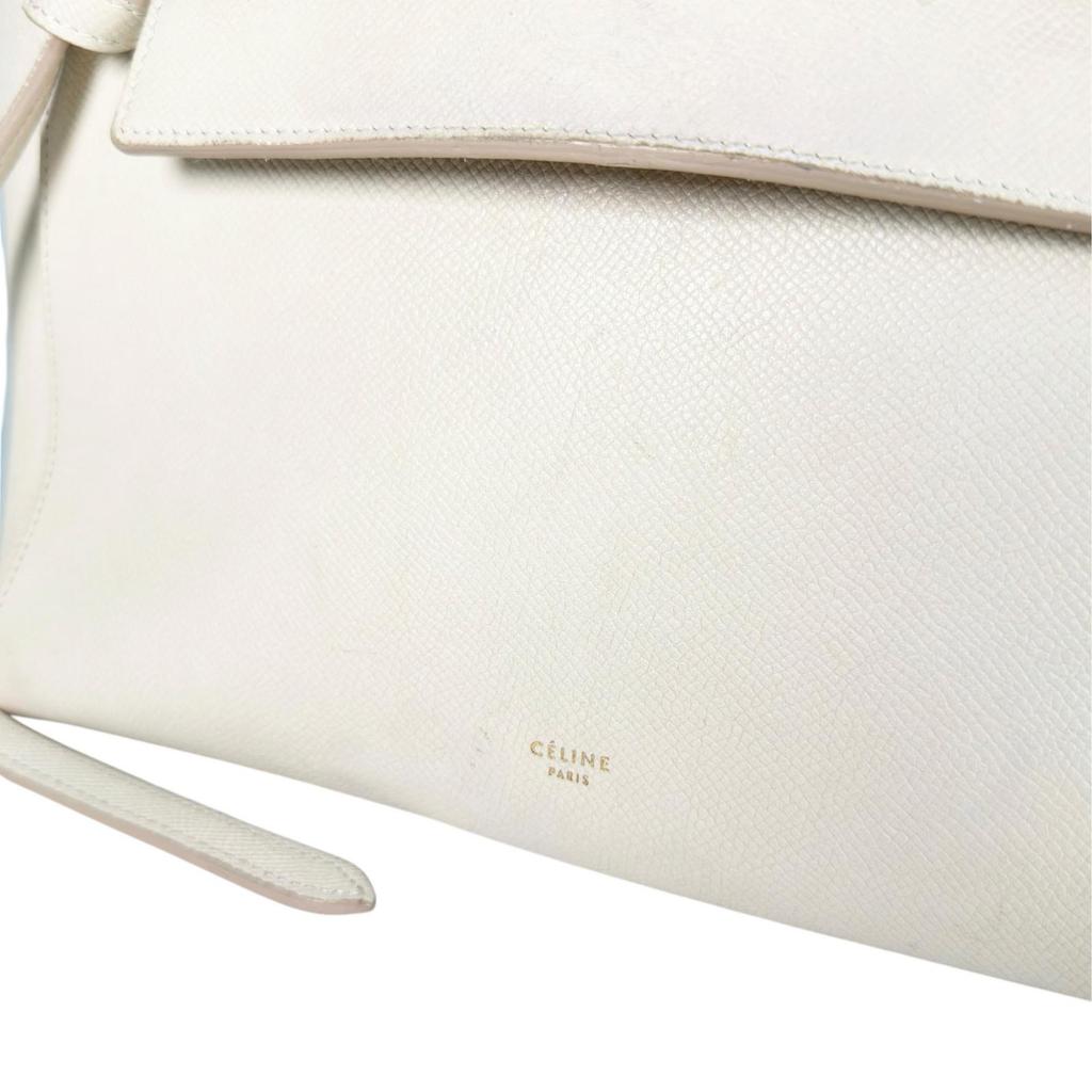 CELINE Belt bag Handbag Ivory Women used