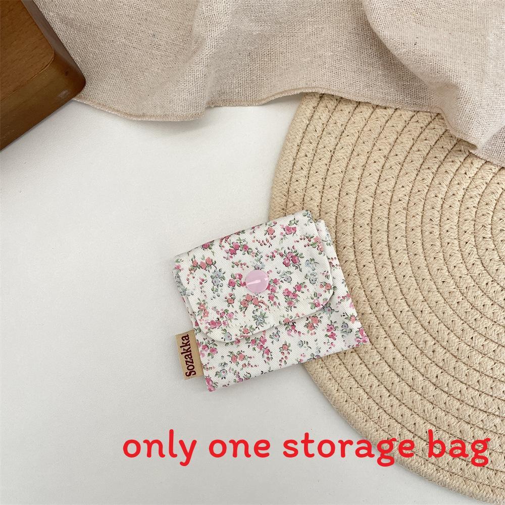 Polyester Floral Wallet With Multiuse Storage For Daily Travel And Makeup Organization