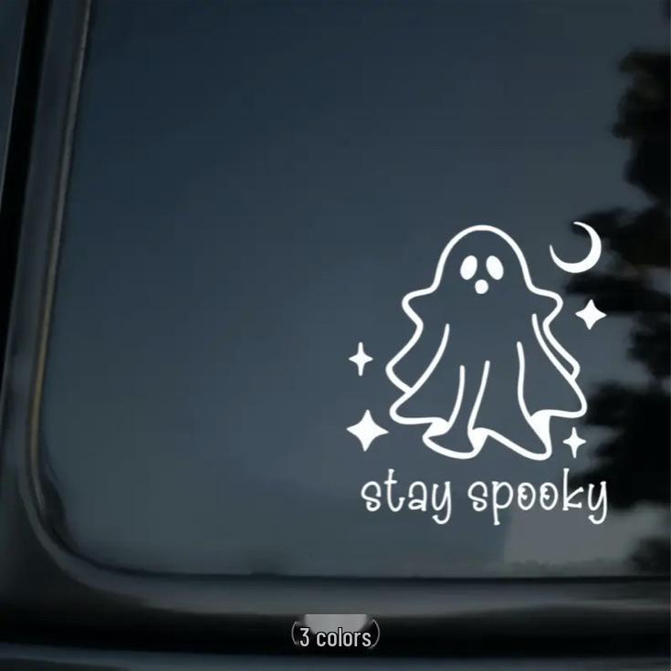 Cross-Border Halloween 'Don't Fear the Ghost' Vinyl Sticker for Cars & Laptops