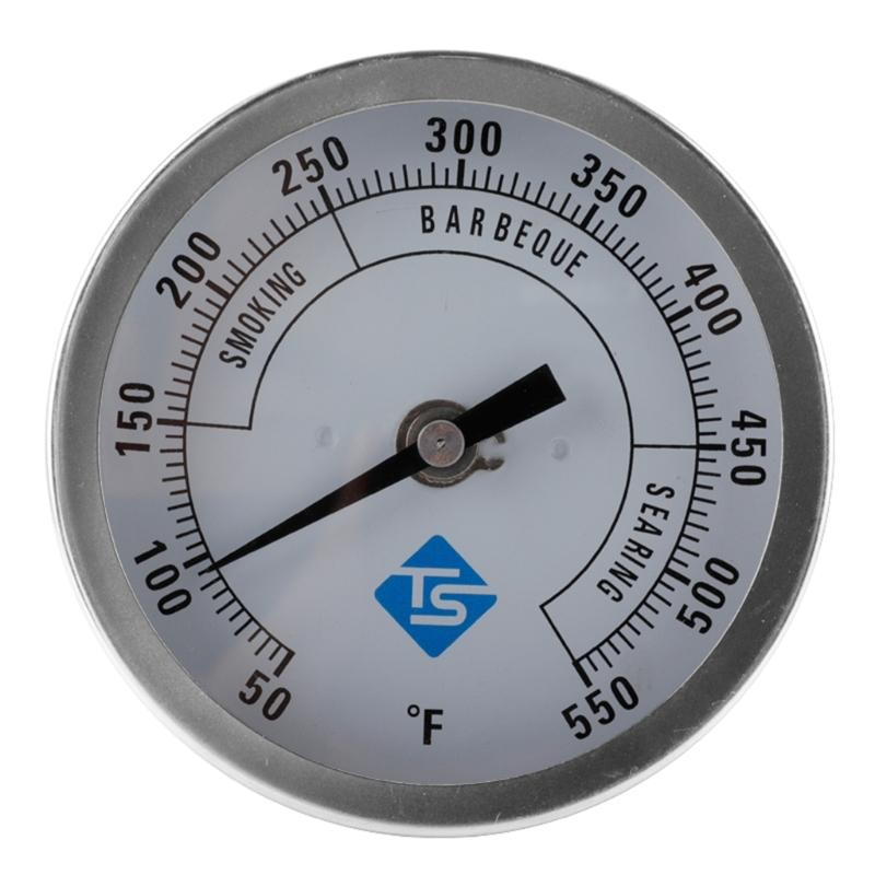 

Stainless Steel Thermometers 50-550℉ 1/2NPT Thread Mount 83mm Diameter Round Dials Temperature Test Meter for Food Meat 1