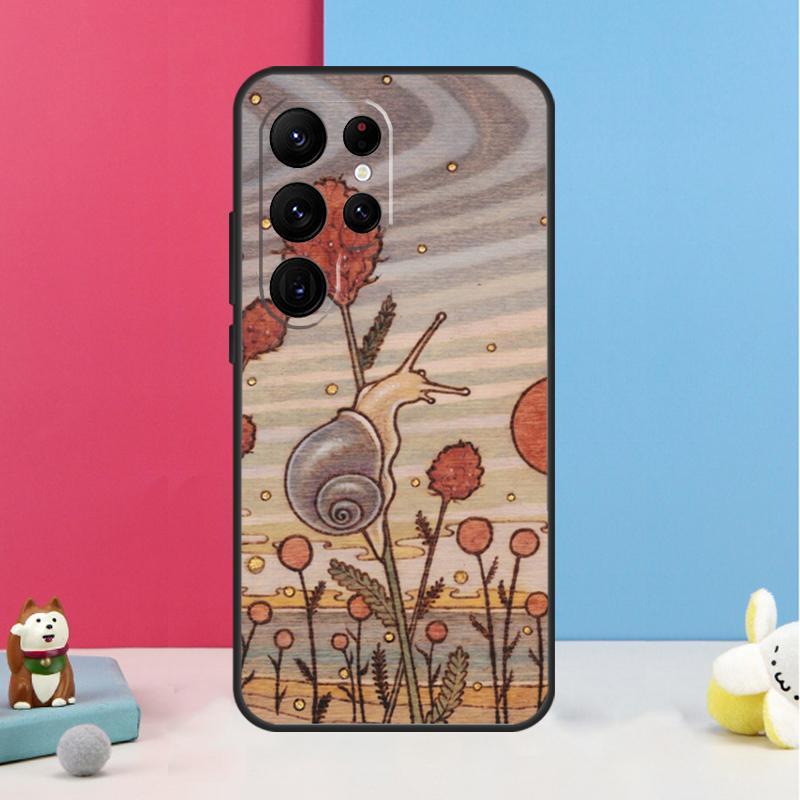 

Мультяшный Чехол-Улитка Для Samsung Galaxy S23 Ultra S20 S21 S22 S24 S25 Plus S9 S10 S25 FE Задняя Крышка Galaxy S21 Plus