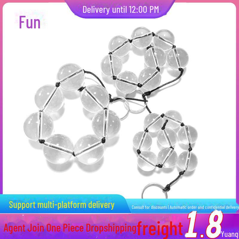 Unisex Chrysanthemum Crystal Glass Anal Plug – Couples' Adult Toy