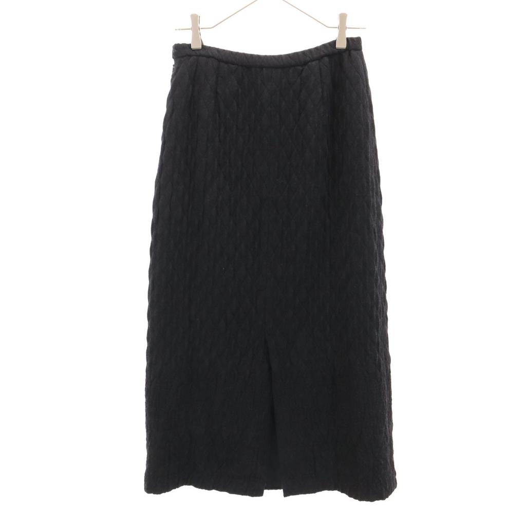 Leilian Made In Japan Knit Long Skirt 11 Black Women Used