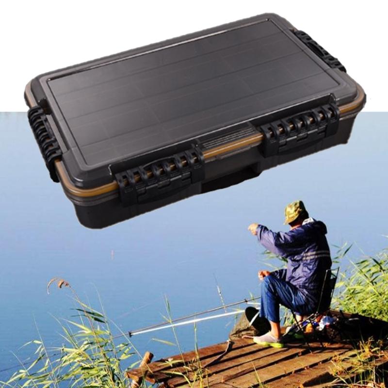 Waterproof Tackle Box Fishing Tackle Container Box Fishing Storage Box Fish Lures Organizers Box with Removable Dividers