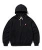 Aeca Aeca Love Half Zip Up Hoodie-Black
