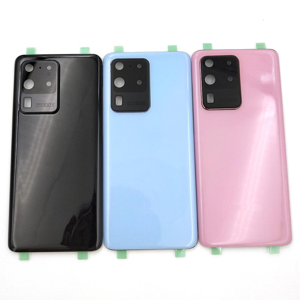 Back Battery Cover For Samsung Galaxy S20 Ultra G988F S20 Plus S20+ G985F S20 Glass Rear Door Housing Panel Replacement Parts