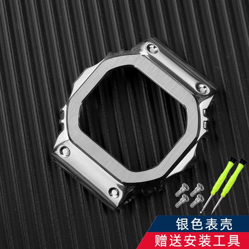 

DW-5600 Ремешок и корпус из нержавеющей стали для G-SHOCK 3229 Casio DW5600 GW-B5600 GW-M5610 Модифицированный безель с красным дном, ремешок для часов 5610 Series