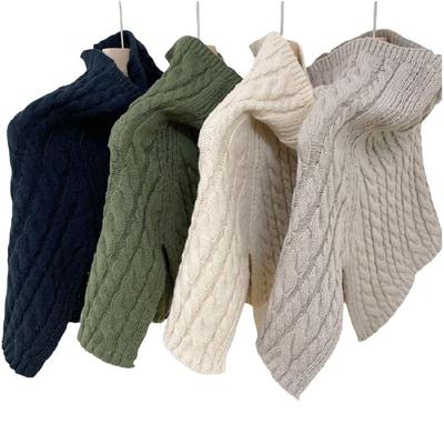Schal-Kragen Für Damen Gestrickter Schal Herren Damen Rollkragen-Kragen Schal Elastisch