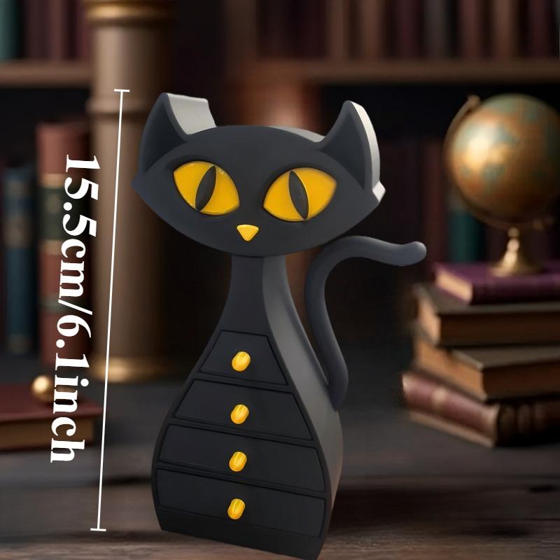 Black Cat-shaped Jewelry, Accessories, Decorative Box, Decorative Art Storage Piece, Ideal Gift Choice for Valentine's Day