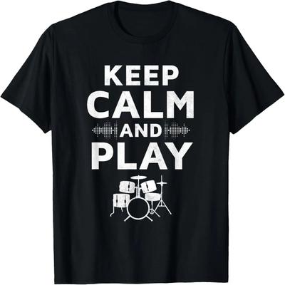 Percussion Drums Drummer Band Drumset Retro Vintage Drum Set T-Shirt