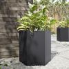 VidaXL Planters 2 Pcs Black Hexagon 46x40x45 Cm Steel, Flower Planter, Patio Planter, Garden Planter, 851109