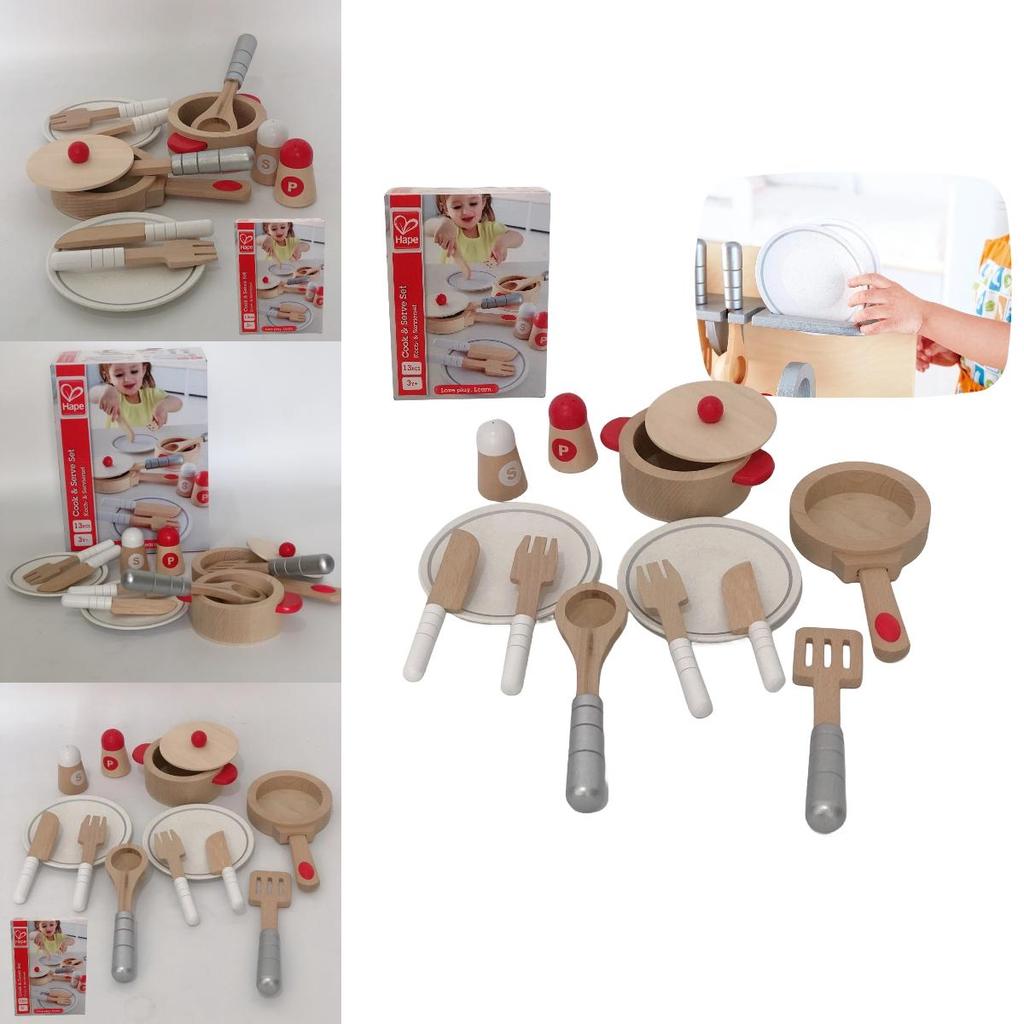 Nordic Style Gourmet Kitchen Utensils Toy Set For Children Role Play Cooking Kit