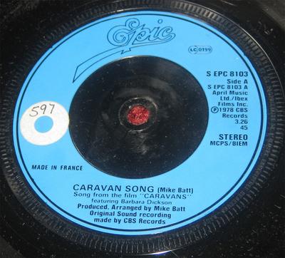 7inch Record MIKE BATT - Caravan Song SEPC8103 Epic 1978 UK Pop Used