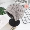 New Double Hat Ladies Knitted Hook Hollow Pattern Breathable Knitted Hat Wool Stacking Hat