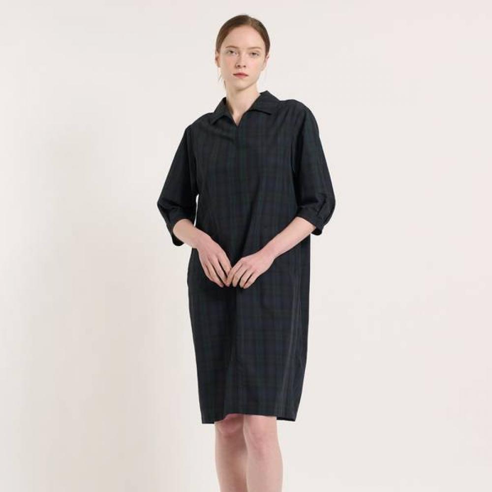 BCBG Платье в клетку тартан B5m3o672 Navy (55)/77