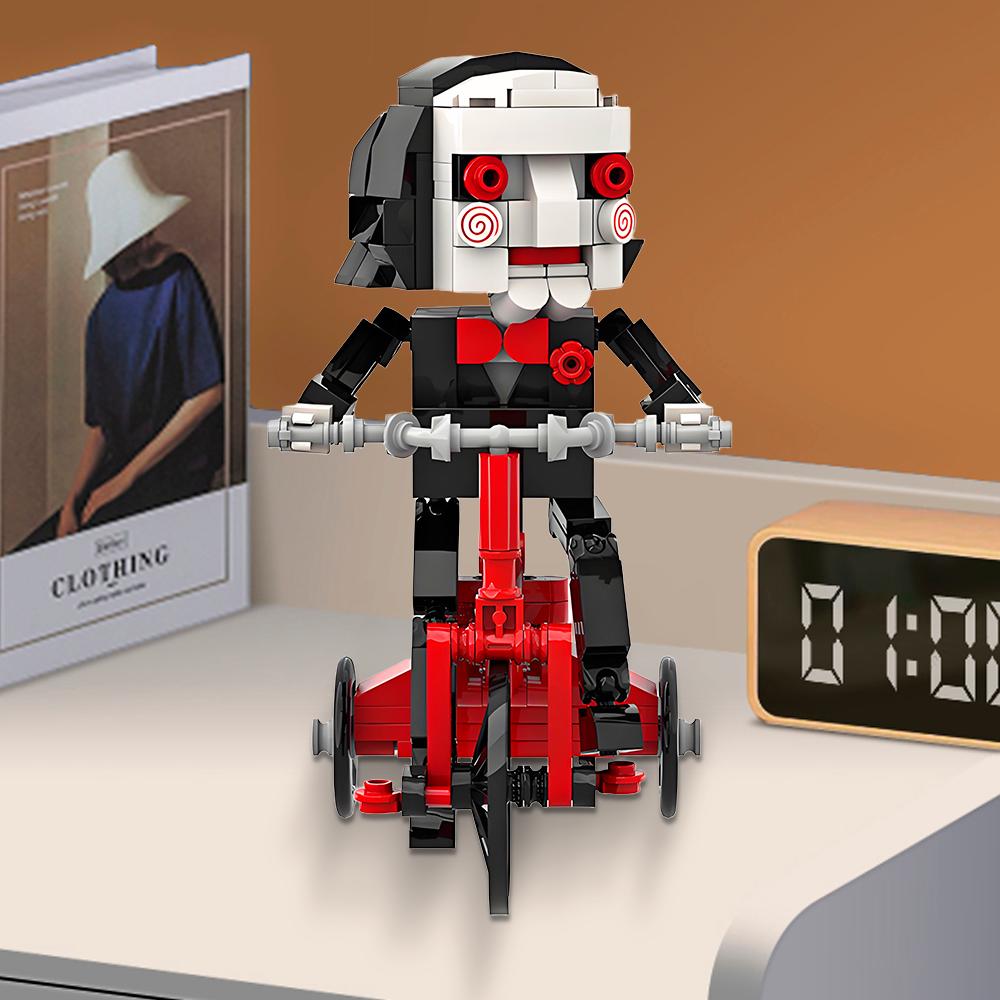 MOC Figure Film Horror BrickHeadz Ghosterbustered Saw Giocattoli Modello DIY Giocattoli da Costruzione Per Bambini Adulto Regalo di Halloween