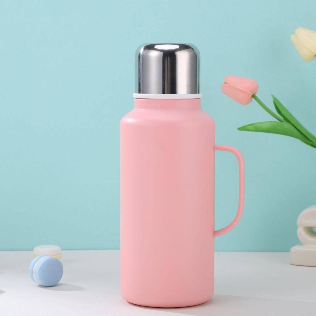 Large Capacity 316 Stainless Steel Insulated Water Cup with Handle - Outdoor Portable Vacuum Double Layer Design