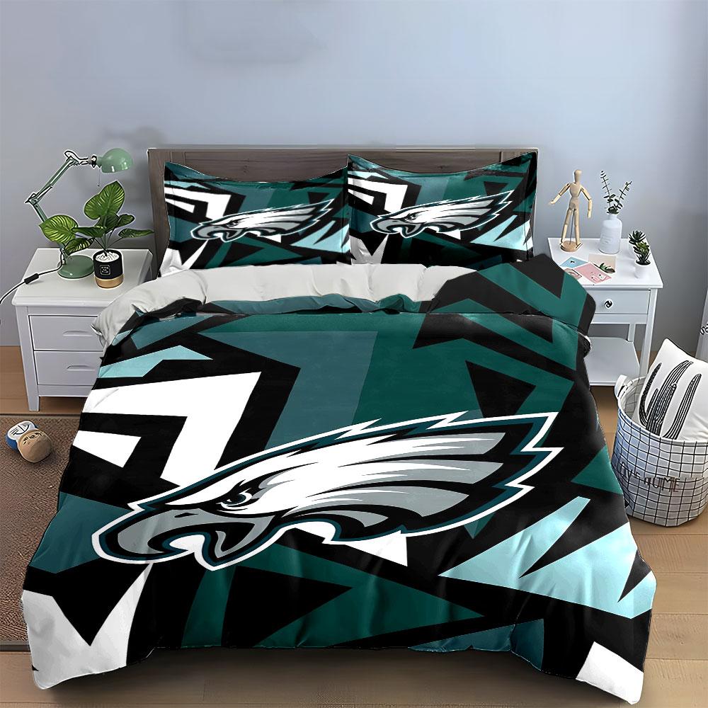 Green Eagle Head Pattern Bedding Bedding Duvet Cover Set Duvet Cover Pillowcases (1 * Duvet Cover 2 * Pillowcases, without duvet insert)